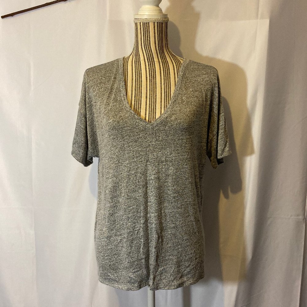 A New Day Basic Gray Short Sleeve T-Shirt SZ L - Picture 2 of 8